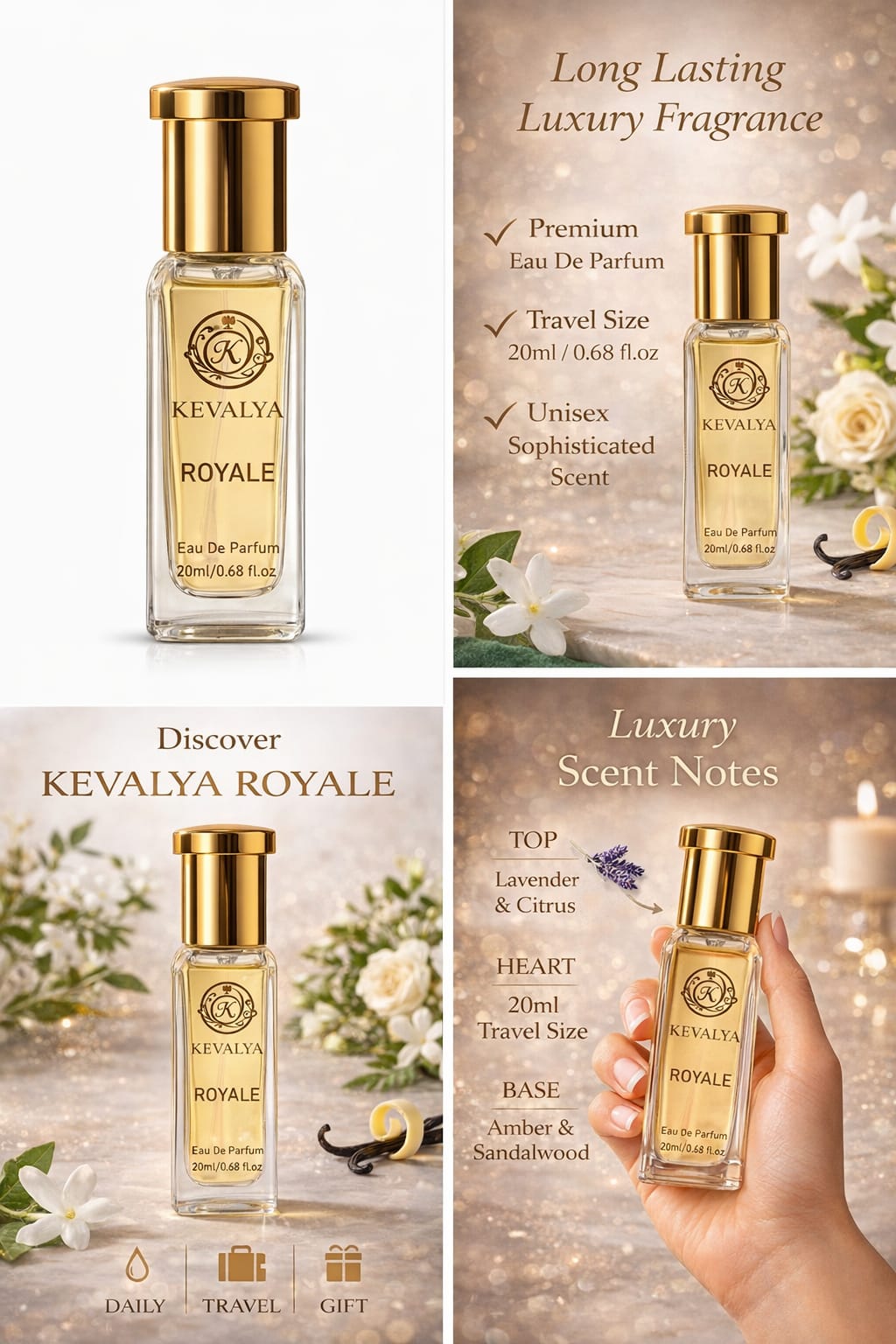 KEVALYA ELEGANCE COLLECTION (20ML*4)